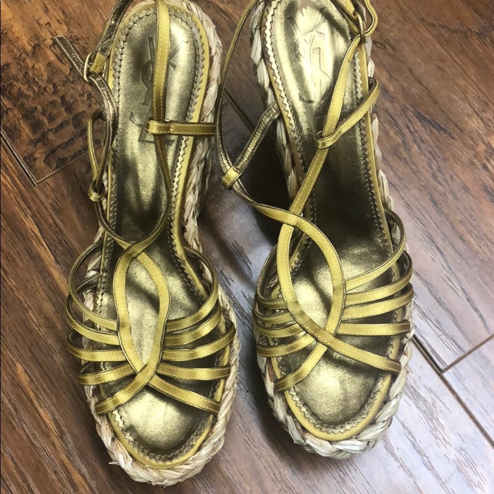 YSL.  Platform sandal